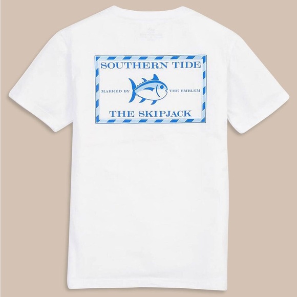 Kids Southern Tide Original SkipJack Short Sleeve T-Shirt • Youth Small (6-7) - Picture 2 of 9